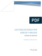 Fases de Riego Por Surco y Melgas