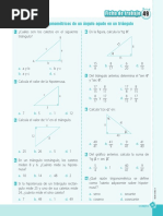 Ficha de Trabajo Razones Trigonométricas de Un Ángulo Agudo en Un Triángulo PDF