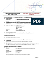 132 - 49379062 - L ArginineMonohydrochloride CASNO 1119 34 2 MSDS PDF