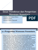 Dasar Pemikiran Dan Pengertian Wawasan Nusantara