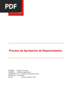 Proceso de Aprobacion de Requerimientos