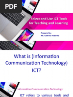 Select and Use ICT Tools