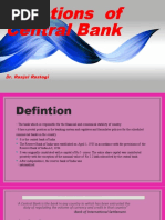 Functions of A Central Bank