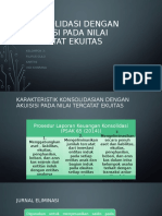 Konsolidasi Dengan Akuisisi Pada Nilai Tercatat Ekuitas