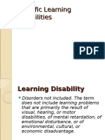 Specific Learning Disabilities