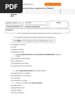 Evaluación Lectura Complementaria Ritalinda