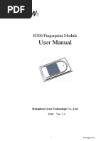 R300 Fingerprint Module User Manual