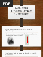 Supuestos Jurídicos Simples y Complejos