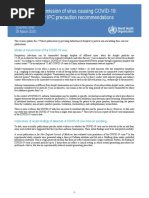 Informe de La OMS Sobre El Coronavirus