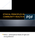 Ethical Principles in Community Health Nursing