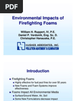 Environmental Impacts of Firefighting Foams