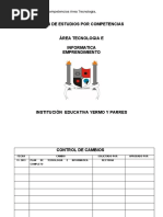 Plan de Area Tecnologia, Informática y Emprendimiento