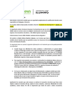 Carta Bienvenida 2 Marzo Investigacion I-15-1