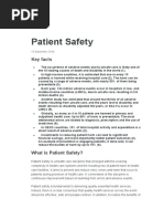 Patient Safety Menurut WHO