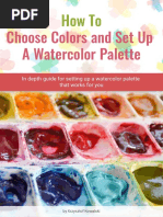 How To Choose Colors and Set Up A Watercolor Palette