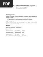 Extracción Soxhlet Determinacion de Grasas