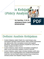 Analisis Kebijakan