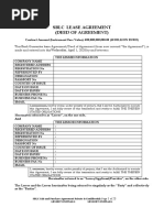 SBLC Lease Agreement Deed of Agreement T