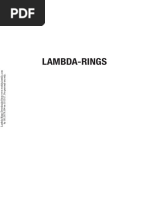 Lambda-Rings - Donald Yau