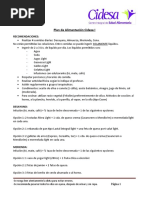 Plan de Alimentación Cidesa I