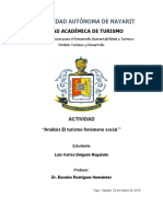 Analisis EL Turismo Fenomeno Social - Luis Delgado