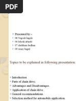 Application of Chain Drive and It's Selection Method