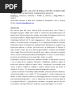 Mujer y Familia en Los Años 60. Sus Rastros en Los Lenguajes Artísticos y Los Discursos Psicológicos. Avances.