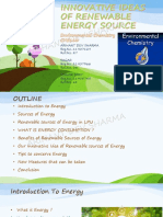 Innovative Ideas of Renewable Energy Source - Arihant Dev Sharma-Che110