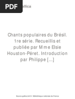 Chants Populaires Du Brésil 1re (... ) Houston Elsie bpt6k97378342