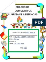 Cuadro de Acumulativos y Libreta de Asistencia