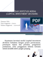 Keputusan Investasi Modal