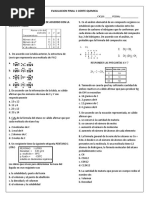 EVALUACION 1 CORTE QUIMICA Sabado