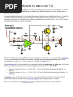 Amplificador de Audio Con 741 PDF