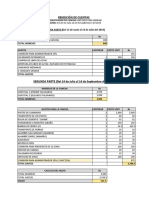 Rendicion de Cuentas de Julio y Agosto