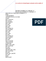 An Assembly Program To Read in Two Decimal Inputs and Print Out Their Sum