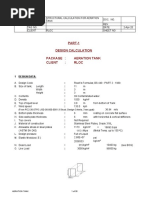 Aeration & Settlement Tank Calculation