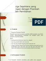 Keluarga Sejahtera Yang Berhubungan Dengan Pranikah Dan Pernikahan