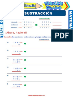 La Sustracción y Su Comprobación para Tercer Grado de Primaria