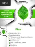 4°gestion Des Resssources Phytogénétiques (RPG)