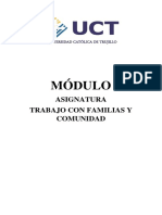 Módulo de La Asignatura Trabajo Con Familias y Comunidad-Segunda Unidad PDF