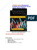 Management Accounting, 4th Edition 2019 Eldenburg, Test Bank