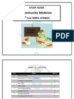 4TH Year Stuide Guide Community Medicine