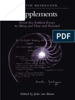 Fil Cont-Heidegger - Supplements. From The Earliest Essays To Being and Time and Beyond 2002 PDF