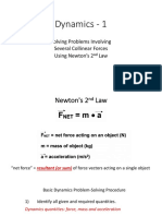 Dynamics 1 - Collinear Forces - Notes