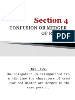 Confusion or Merger of Rights: Section 4