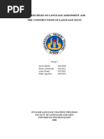 The Principles of Language Assessment and The Constructions of Language Tests