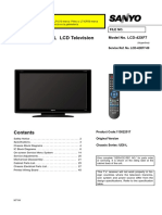 Service Manual LCD Television: Model No. LCD-42XF7