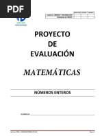 Proyectos Números Enteros