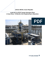 Borsodchem MCHZ, Czech Republic 6,000 NM /H HTCR Topsøe Hydrogen Plant A Case Story: 18 Months From Engineering To Operation