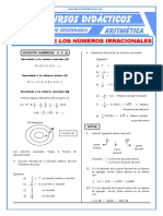 Conjunto de Los Números Irracionales para Segundo de Secundaria PDF